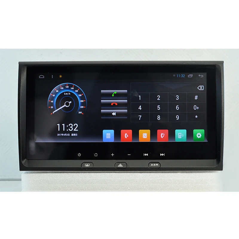 Aoluoya 8.8"IPS 2GB RAM Android 6.0 Car DVD Radio GPS Navigation For AUDI A6 2000-2006 Audio video multimedia mirror link WIFI |