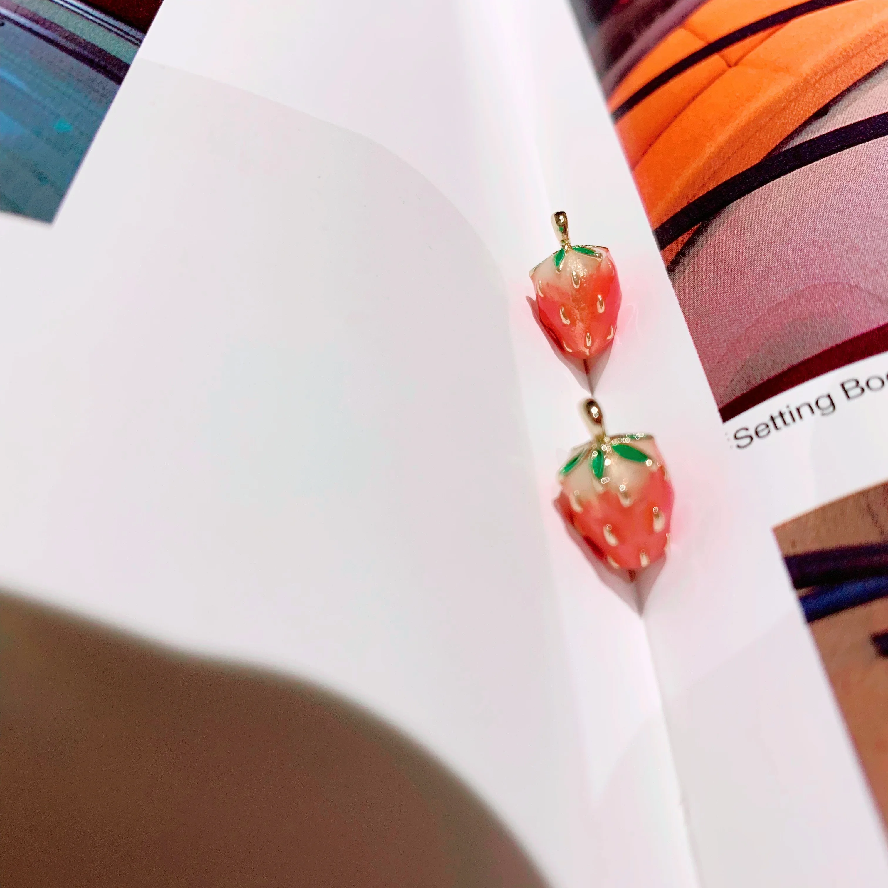 Новые милые серьги с фруктами и клубникой Neatear изысканные маленькие женские