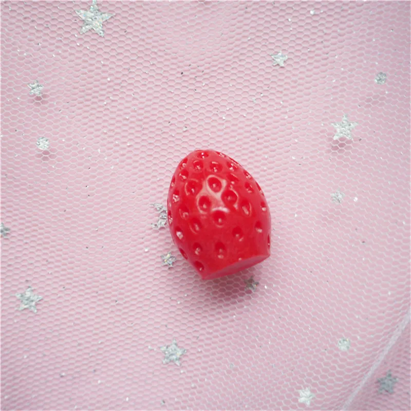 40pcs Resin Simulation Strawberry Flatback Cabochon Miniature Food Charm Craft Child Hairpin Decorate | Дом и сад