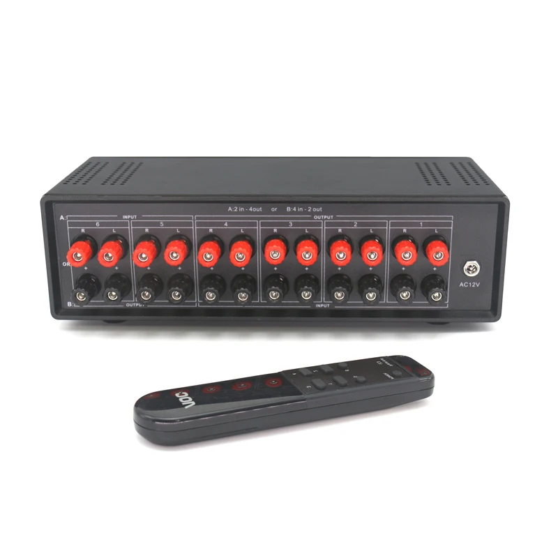 2 входа 4 выхода/4 выхода Lossless Audio переключатель сигналов Splitter Селектор с пультом