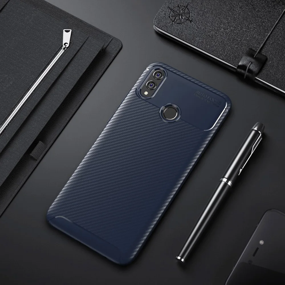 Чехол из углеродного волокна для Honor 10 lite, 360 противоударный силиконовый чехол для телефона Huawei P Smart /Honor10 Lite, чехол-бампер