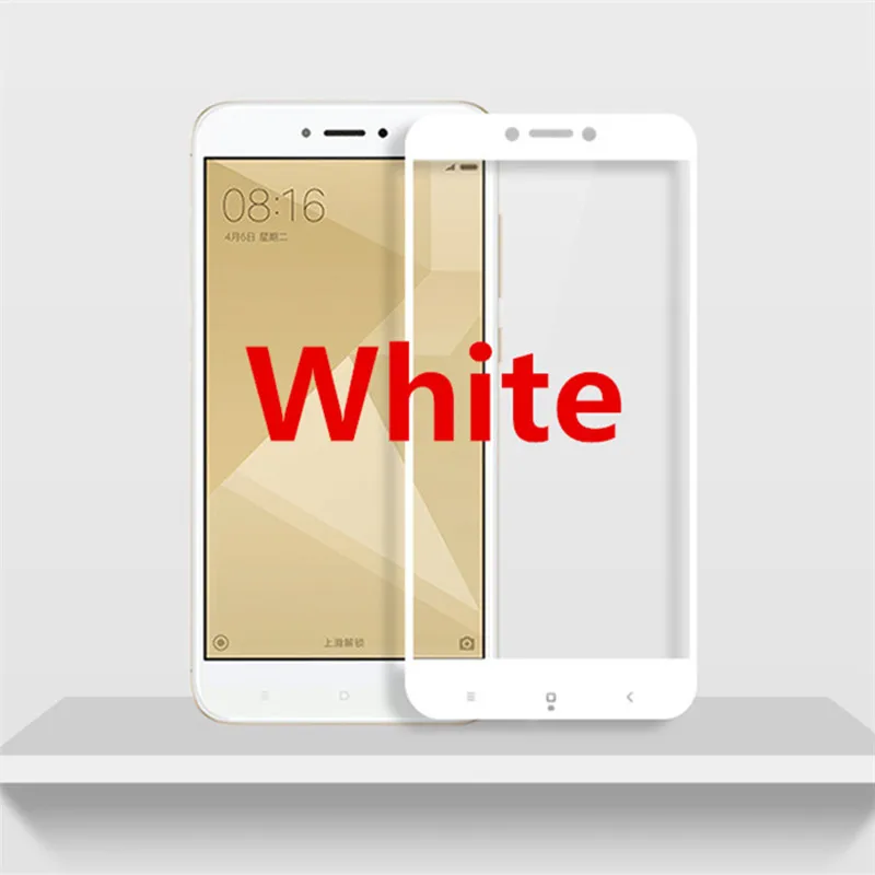 Полное покрытие закаленное стекло для redmi 4X4 глобальная версия экрана Защитный