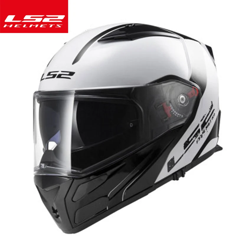 LS2 ff324 откидной мотоциклетный шлем Многофункциональный LS2 METRO анфас шлем двойной объектив Антифог козырек может добавить bluetooth-гарнитуру