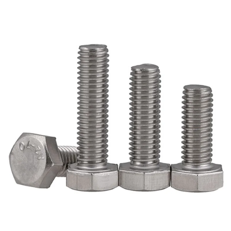1pcs M10 stainless steel bolt 304 full tooth hex head screw bolts machine screws 80mm~200mm length | Обустройство дома
