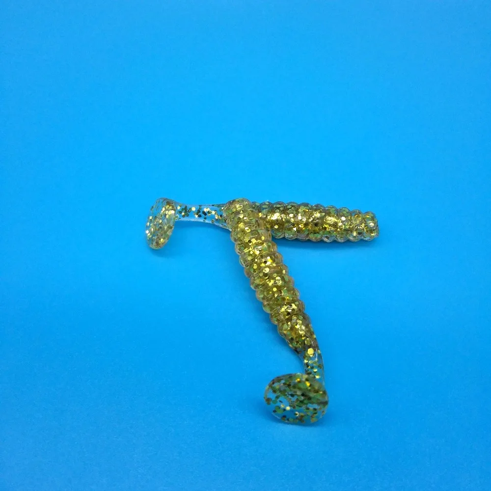 HOOFISH 30 шт./лот Мягкая приманка, червь, плавающая приманка, 1 г/4,5 см 8 цветов искусственная приманка головная Мягкая приманка рыболовные приманки