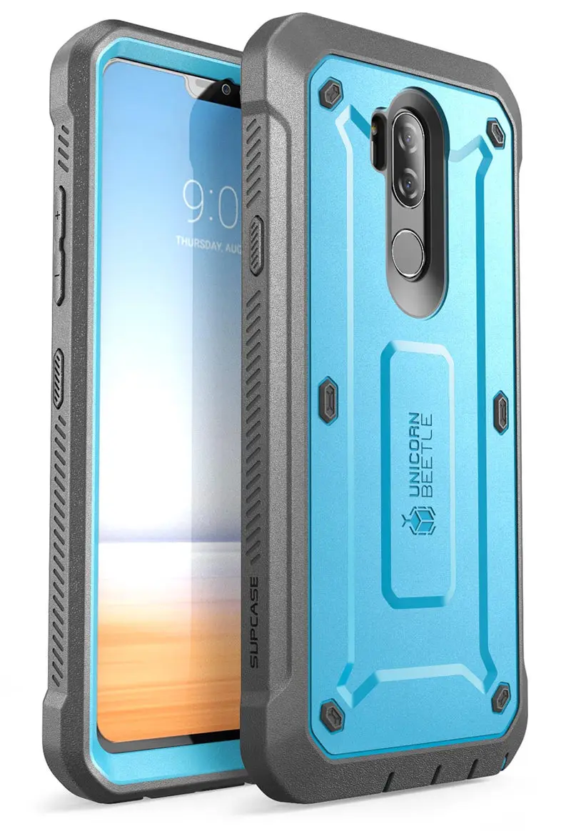 Blue SUP чехол для LG G7 чехол thinq крышка 6,1 дюймов UB Pro полный корпус прочная кобура клип Защитный чехол со встроенной защитной пленкой - Цвет: Blue