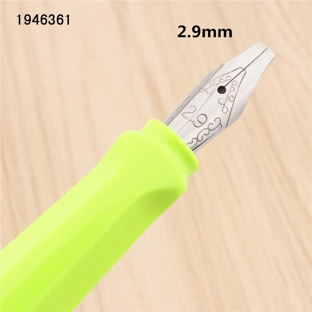 Jinhao 871 Fluorescent green Gothic parallel the art flower body art Flat Tip Vinyl Tibetan Arabic Student office Fountain Pen