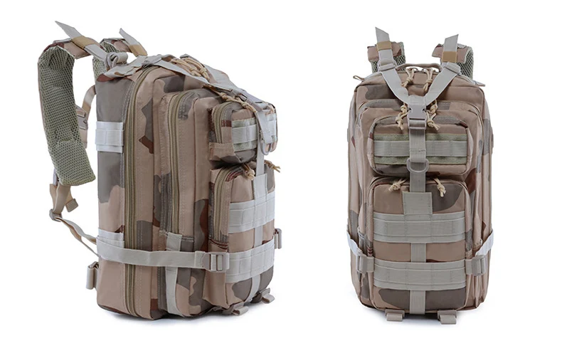 DESERT CAMO Открытый 40л 3P Тактический штурмовой пакет рюкзак для мужчин рюкзак для путешествий Molle Военная Сумка Кемпинг Туризм Рюкзак - Цвет: DESERT CAMO