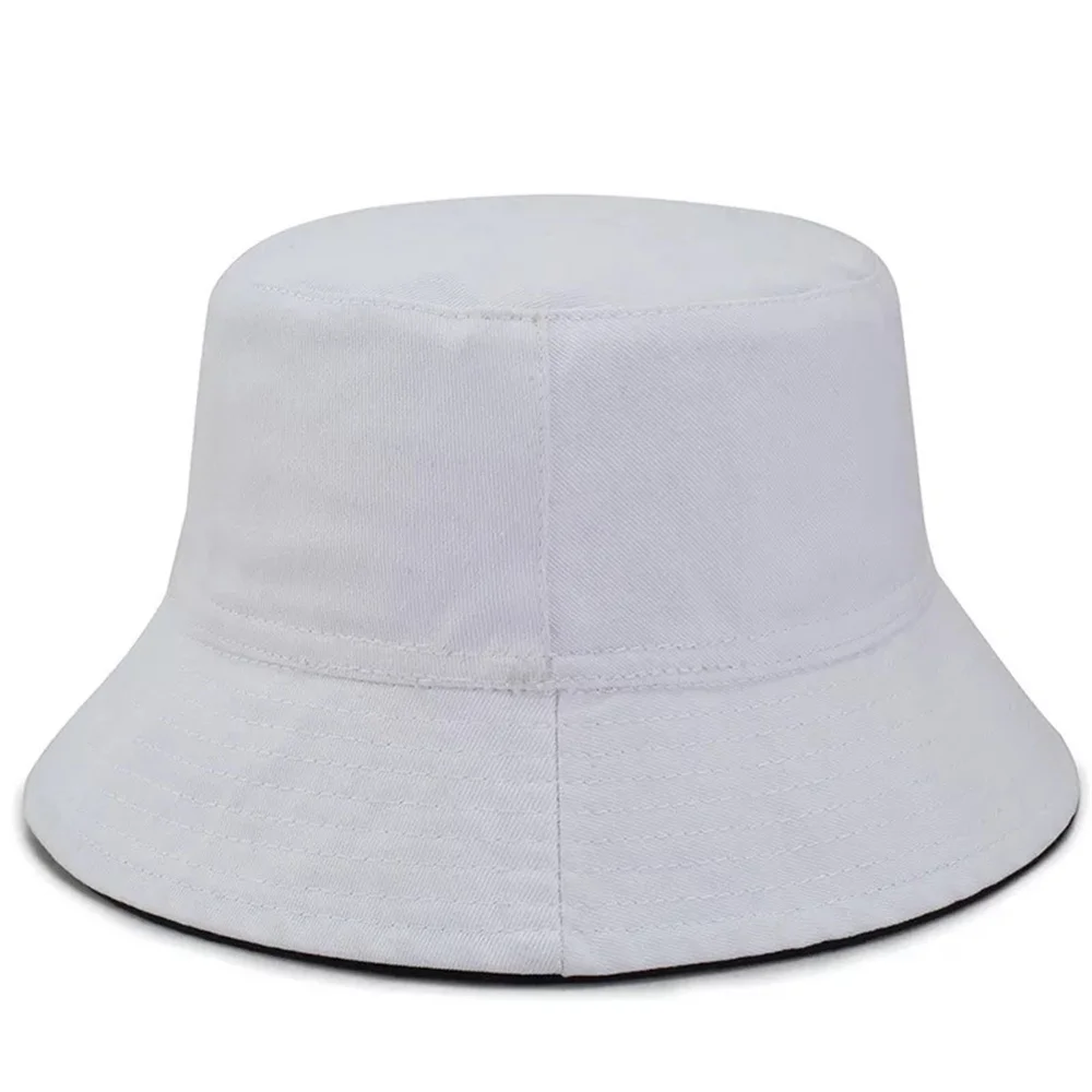 white TOHUIYAN,, простые однотонные Панамы, для мужчин и женщин, летние, Chapeu Feminino, хлопок, защита от солнца, Bob, кепка, удобные, рыбацкие Панамы - Цвет: white