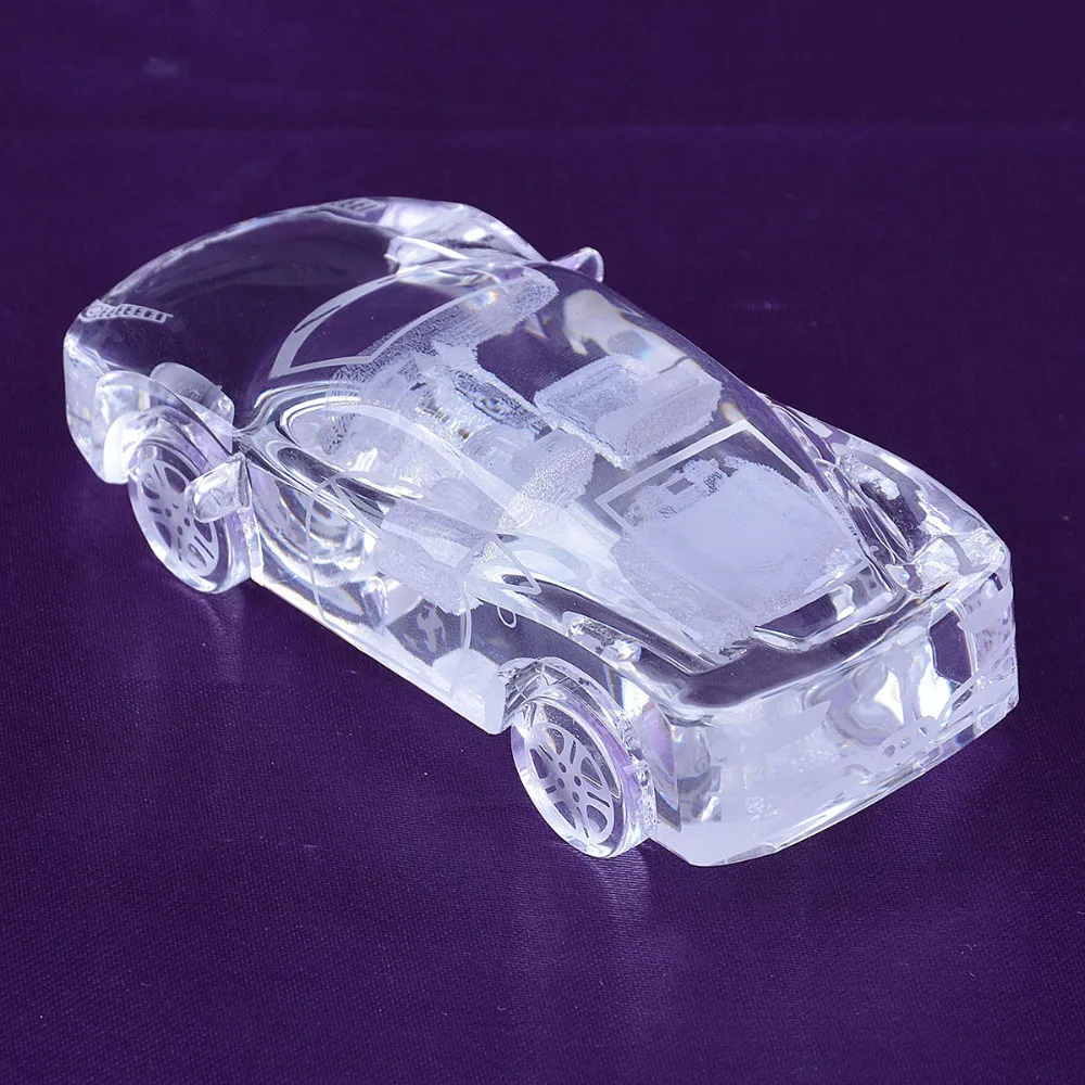 

Fashion Wedding Decoration Big K9 Crystal Car Model Figurines Desktop Decorative Crystal Car Model Crysta