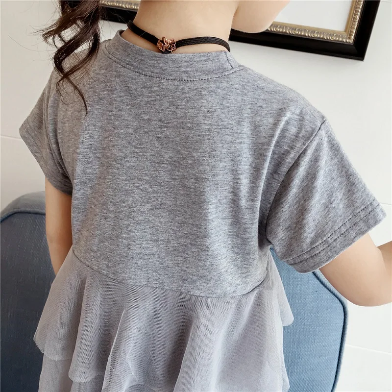 Girls Dresses 2019 Summer New Children's Wear Sweet Loose Fairy Multi-Layer Mesh Stitching Cake Dress | Детская одежда и обувь
