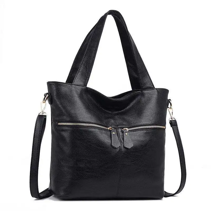 Женская сумка из натуральной кожи 2019 модная винтажная большая емкость