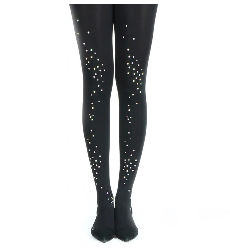 

Colored Hotfix Rhinestones panty-hose