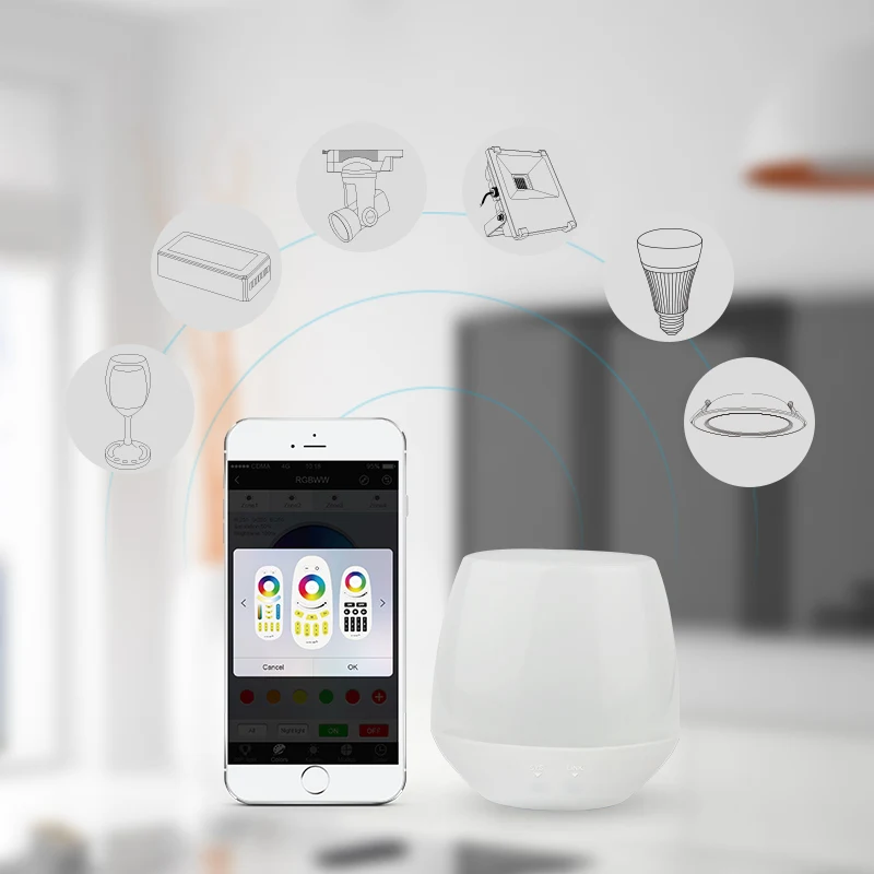 Фото DC5V Milight Ibox1 концентратора RF пульт дистанционного управления Wi-Fi с RGB Свет 2 4G DC5V Milight Ibox1 концентратора RF пульт дистанционного управления Wi-Fi с RGB Свет 2 4G
