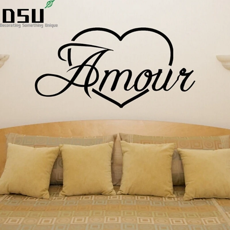 

Виниловые наклейки на стену в стиле французского Amour Heart Decoration FQ0021