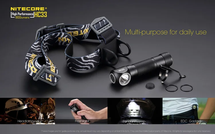 Распродажа NITECORE HC33 налобный фонарь 1800 люмен CREE XHP35 HD светодиодный водонепроницаемый фонарик для кемпинга и путешествий, охоты