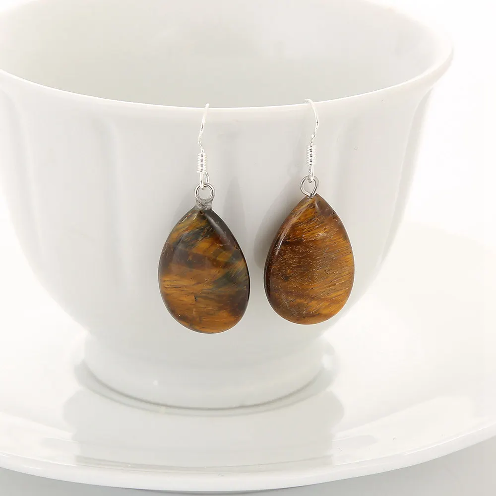 8 Цвета классический слеза капля воды натуральный смешанный хрустальные серьги