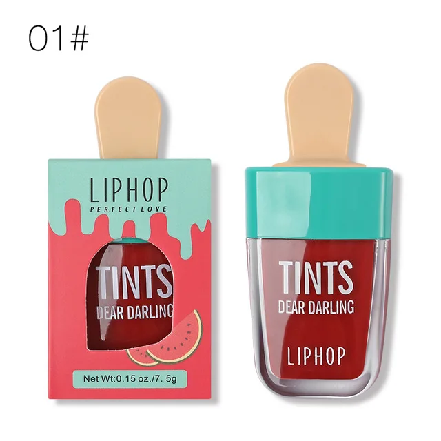 1Pcs LIPHOP Long-Lasting Lip Tint 5 Colors Liquid Lipstick Batom Rouge A Levres Labial Matte Lip Gloss Sexy Tattoo Cosmetic - Цвет: 01