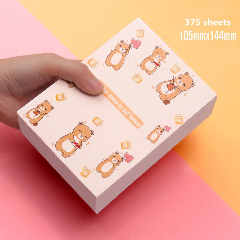 

375 Sheets Cartoon Kawaii Memo Pad Notes Paper Tabs Daily Weekly Study Planner Paperlaria Notepads School Stationery Supplies