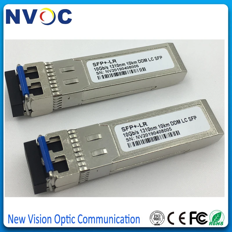 10 гбит/с SFP + приемопередатчик двойной волоконный LC коннектор 10G 1310nm SM DX 300M 220M 10KM 20KM