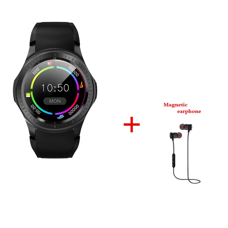 black add earphone DM368 плюс умные часы с поддержкой 4G/3g gps wifi пульсометр Google Play умные часы для Android iOS PK huawei часы GT умные часы - Цвет: black add earphone