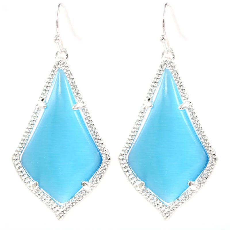 

Kace Highly Bright Cateye Drop Earrings for Women