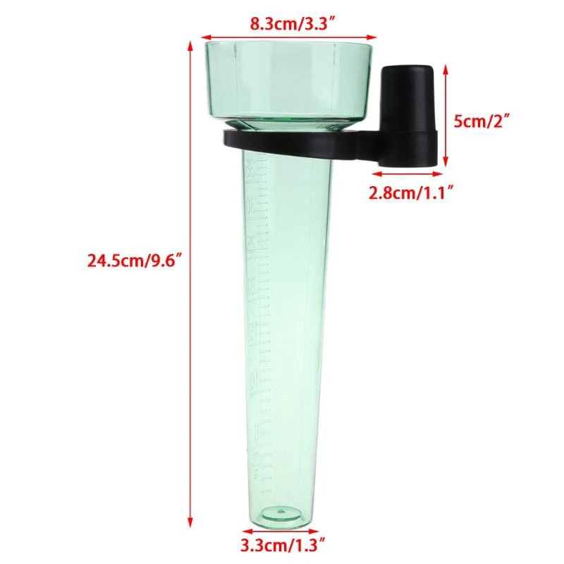 

9.6 Rain Gauge Measurement Tool For Water Ground Garden Practical Rainwater Hot