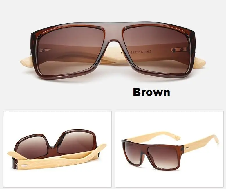 Мужские солнцезащитные очки M18 с искусственной текстурой древесины брендовые
