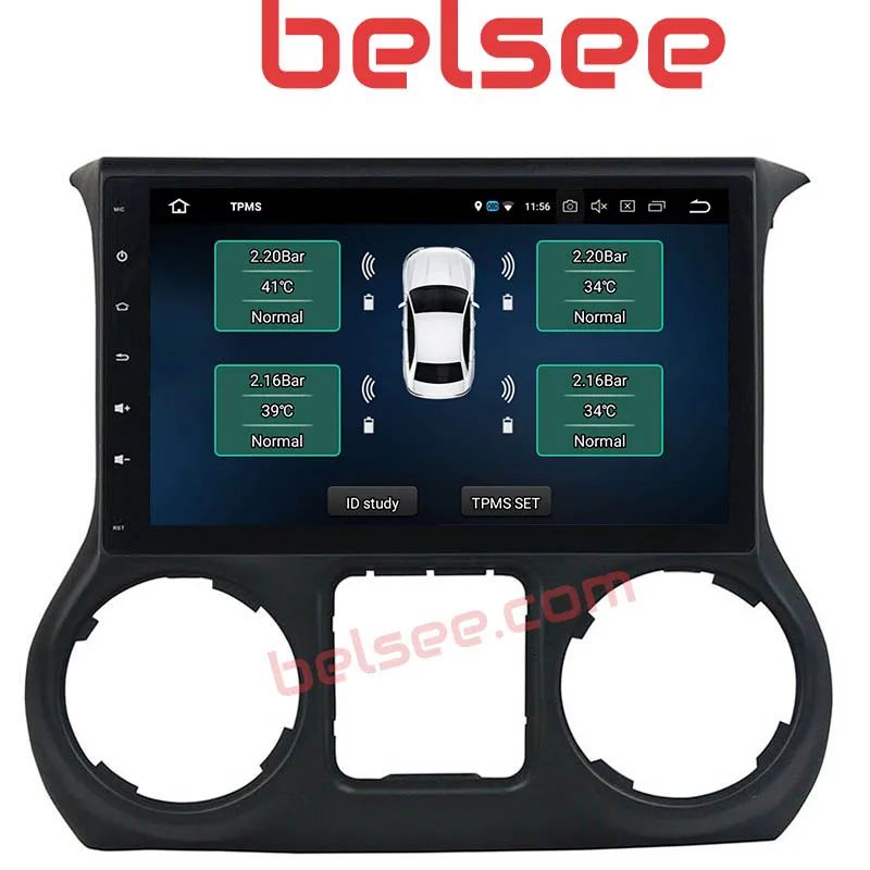 Belsee 10 1 экран Android 9 0 Автомагнитола стерео навигация для Jeep Wrangler JK 2011 2012 2013 2014 2015 2016
