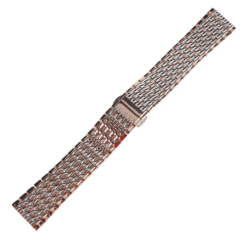 

YISUYA 20/22mm Watch Band Strap Stainless Steel Rose Gold Silver Bracelet Replacement Fashion Luxury Business Wristband 2018 New