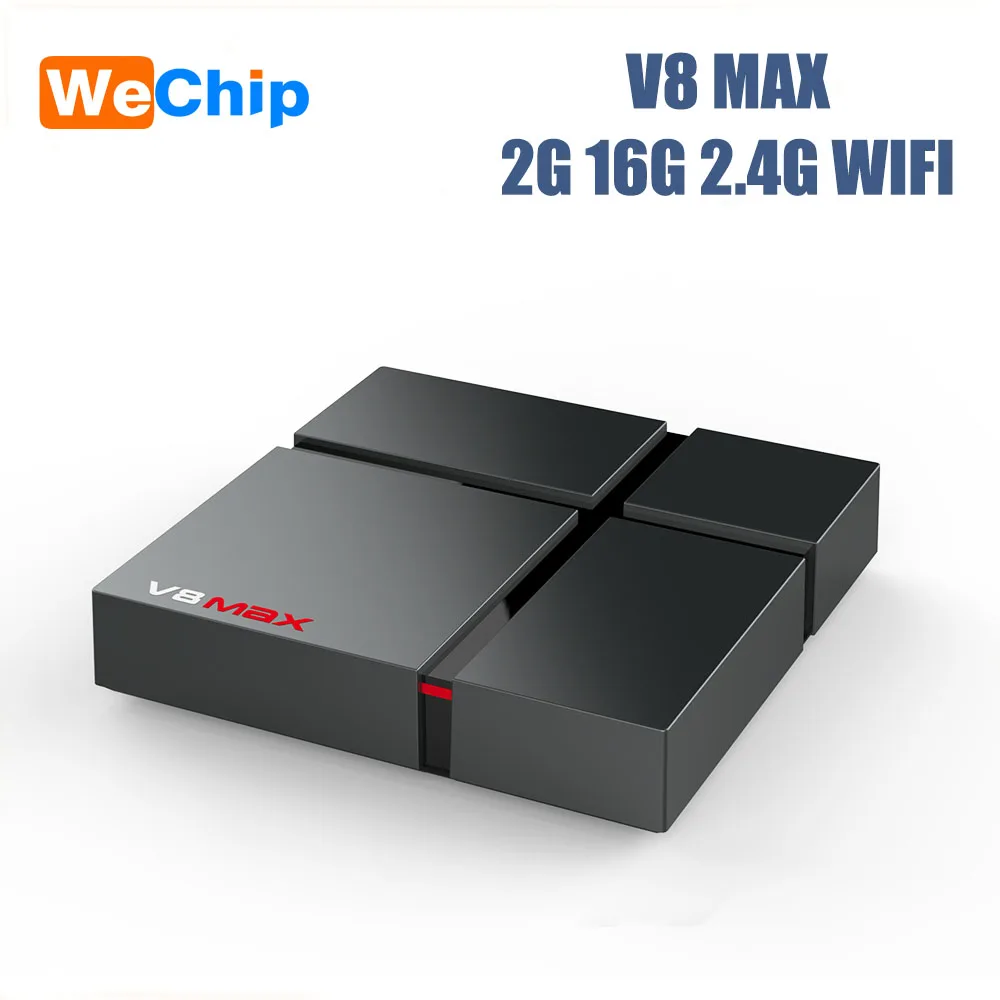 2G 16G Wechip V8 MAX Android 8,1 ТВ приставка Amgolic S905X2 четырехъядерный 4G32G телеприставка 4K HD IP tv 1 год поддержки медиаплеер - Цвет: 2G 16G