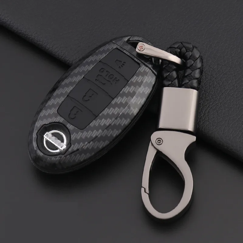 Carbon Fiber Shell Car Remote Key Cover Case For Nissan Qashqai J10 J11 X-Trail t31 t32 kicks Tiida Pathfinder Murano Note Juke |