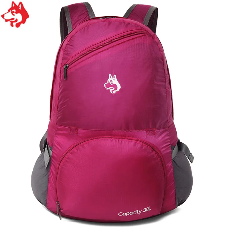 Складная Нейлоновая Сумочка 30 л Розовая/красная/зеленая/синяя две функции рюкзак