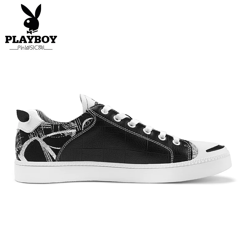 PLAYBOY/обувь; коллекция года; сезон весна-осень; повседневная обувь; мужские оксфорды из искусственной кожи на шнуровке; модная Водонепроницаемая Мужская обувь; DA75125