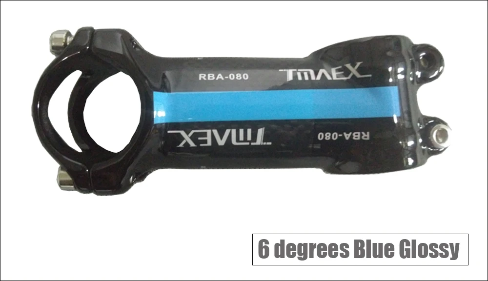 Blue 6degrees 80mm TMAEX велосипед Алюминиевый стебель сплава стойка велосипеда стволовых MTB дорожный велосипед 31,8 мм угол 6/17 Bicicleta Tallo Bicicleta potencia - Цвет: Blue 6degrees 80mm