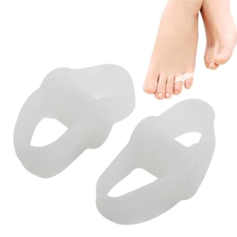 1 пара, гель для коррекции большого пальца, коррекция вальгусной деформации, облегчение боли, разделитель большого пальца ноги, защита ног, педикюр, инструменты для вросших ногтей