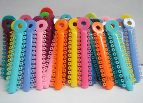 39Pcs/pack Multi-colored Dental ligature Tie Orthodontics Elastomeric Ligature Ties Braces Bands | Красота и здоровье