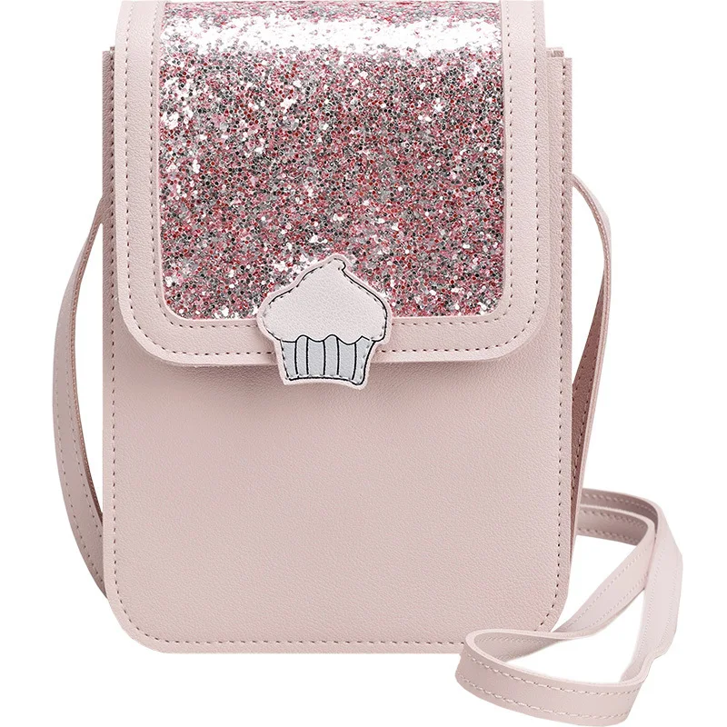 

Fashion Simple Square Bag Women's Designer Handbag 2019 PU Leather Chain Mobile Phone Shoulder Bags Portefeuille Femme