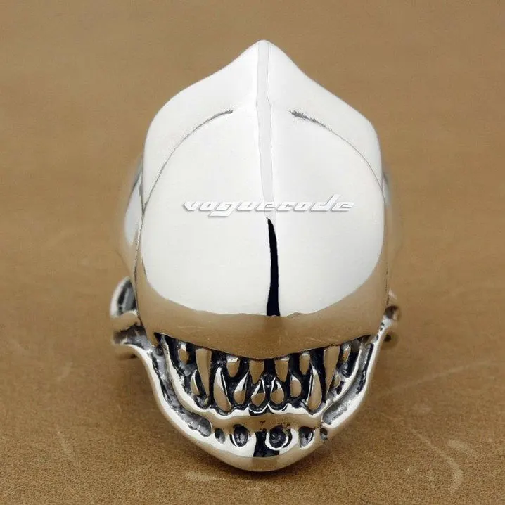 Кольцо в стиле панк модное блестящее кольцо из стерлингового серебра 925 пробы