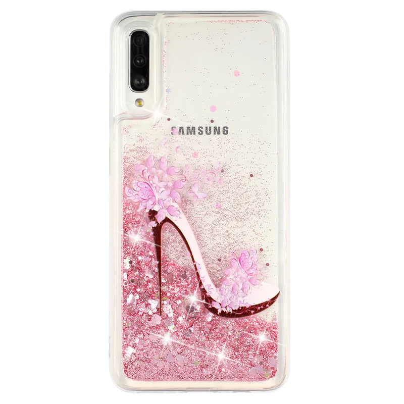 Style 10 Силиконовый чехол s для samsung Galaxy A10 A20 A30 A40 A50 A70, чехол для samsung M10 M20 M30, чехол с жидкими блестками, динамический чехол для телефона s - Цвет: Style 10