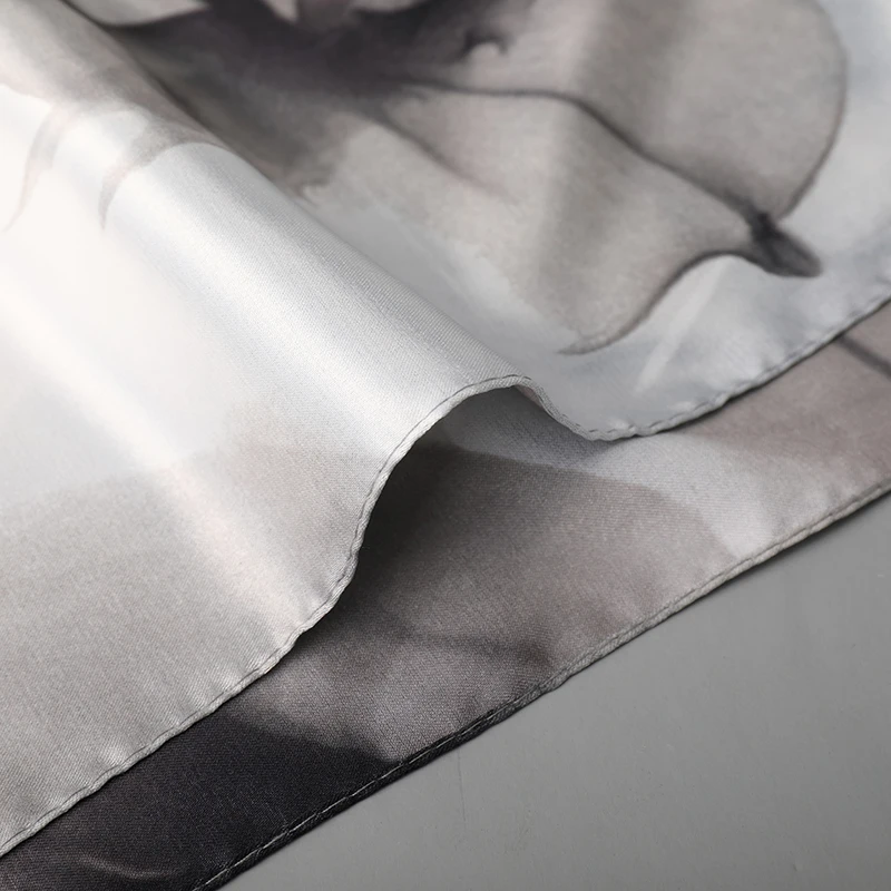 [FEILEDIS] 2017 шелковый шарф модная женская шаль многоцелевой двусторонний Замена