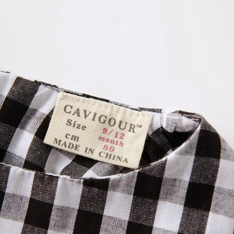 CAVIGOOUR 2017 autumn girls cotton dress 1-4 years girl long sleeve plaid dresses Baby Girl Party Dress Princess Vestido Costume | Детская