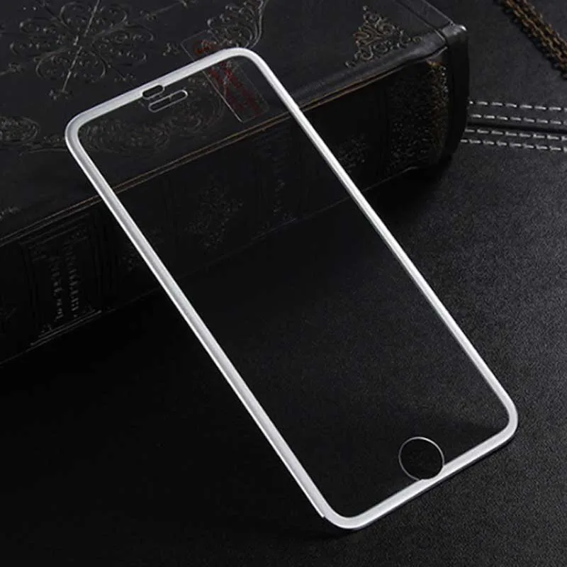 MPLSBO 10 шт полное покрытие протектор экрана для iPhone 6 6s 8 7 plus металлическое стекло края закаленное стекло для iPhone X протектор