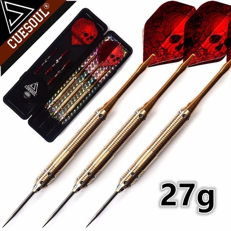 27g 23 г 3 шт. cuesul 25 г 27 г профессиональный стальной наконечник Дротика s иглы с красной Дротика полетов - Цвет: 27g