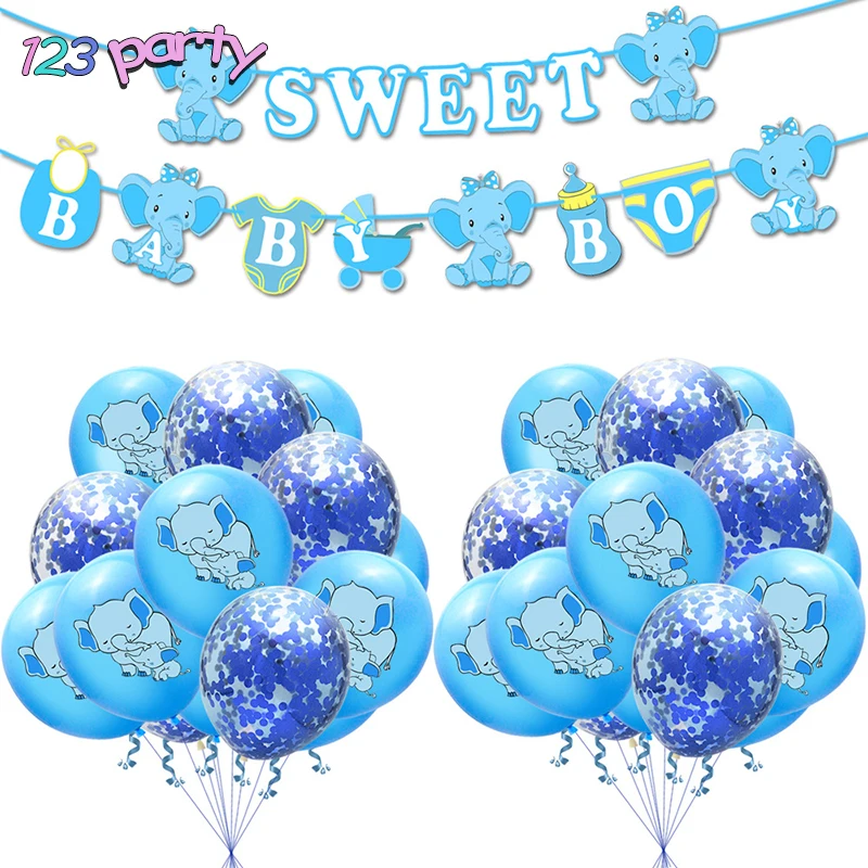 Слон пол раскрывает баннер воздушный шар набор мальчик Девочка тематическая