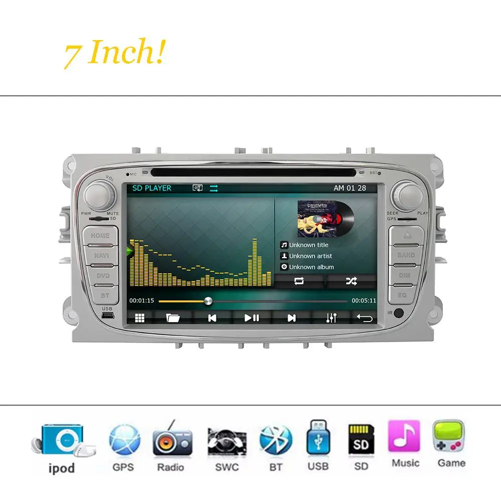 Автомобильный dvd плеер 6 2 дюйма с GPS (opt) аудио Радио стерео BT/TV Canbus для FORD