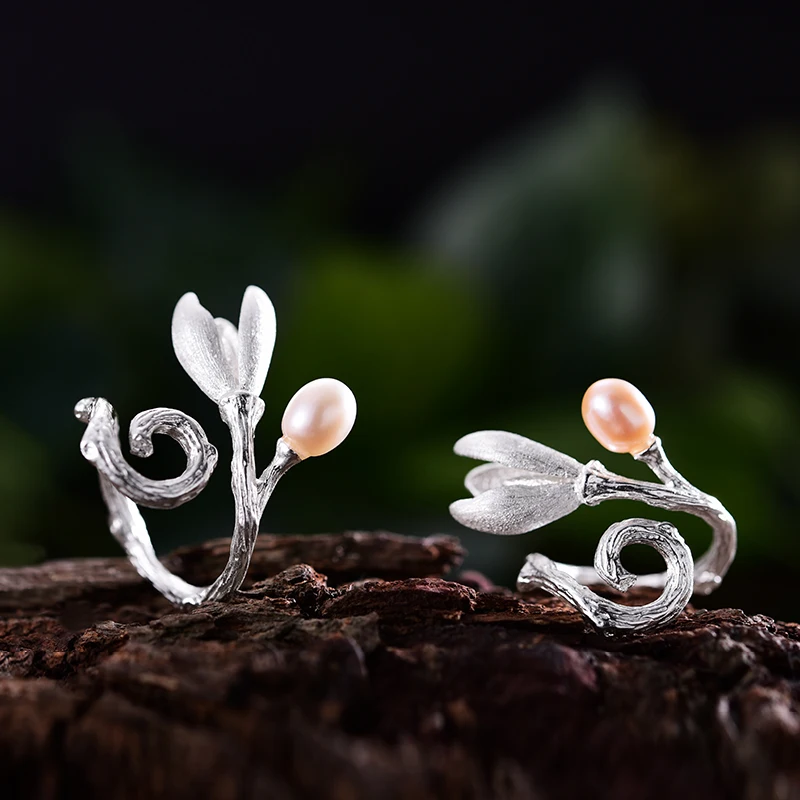 Кольцо Lotus Fun Из Стерлингового Серебра 925 Пробы С Натуральным Пресноводным