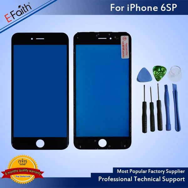 E-Faith сенсорная панель для iPhone 6 6s 6p 6s p сенсорный экран дигитайзер стекло объектив сенсор запасные части для iPhone сенсорный экран - Цвет: 6sp Black with gift
