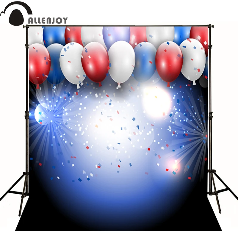 Фотофон Allenjoy с воздушным шаром и фейерверком для детской фотосъемки на день