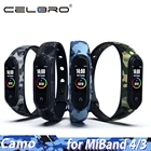 Ремешок силиконовый для Xiaomi Mi band 4, 3, камуфляжный сменный Браслет для смарт-браслета Xiaomi band 4 Mi Band4 NFC Mi-Band4, Mi-Band-4